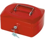 Q-CONNECT coffret à monnaie, 205 x 160 x 85 mm, rouge