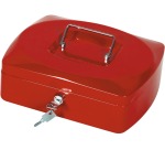 Q-CONNECT coffret à monnaie, 255 x 200 x 85 mm, rouge
