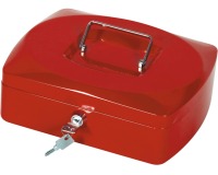 Q-CONNECT coffret à monnaie, 255 x 200 x 85 mm, rouge