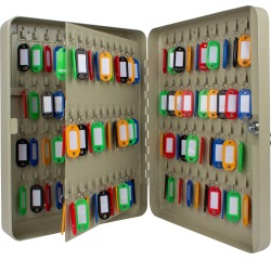 En_armario metalico portallaves q-connect 370x280x80 mm para 140 llaves