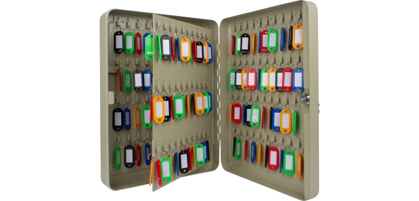 Q-CONNECT sleutelkast voor 140 sleutelhangers grijs