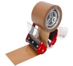 Q-CONNECT silent packing tape, ft 50 x 66 m, brown, pack of 6 rolls