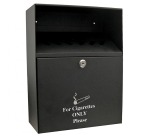 Q-CONNECT wall-mounted ashtray, 7 liters, black