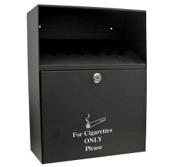 Q-CONNECT wall-mounted ashtray, 7 liters, black