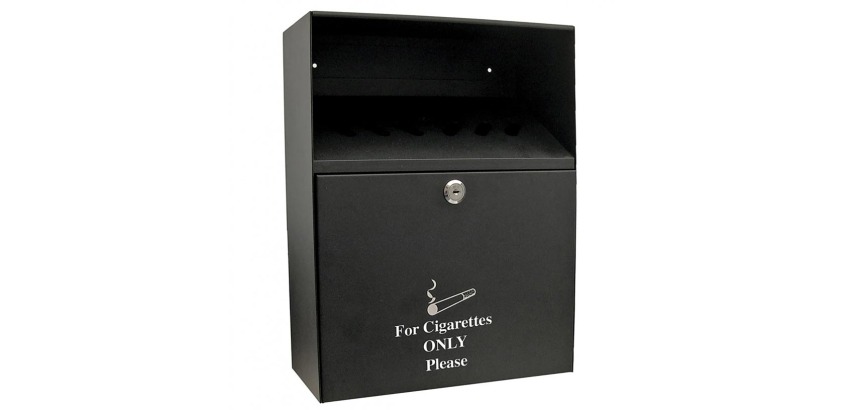 Q-CONNECT wall-mounted ashtray, 7 liters, black