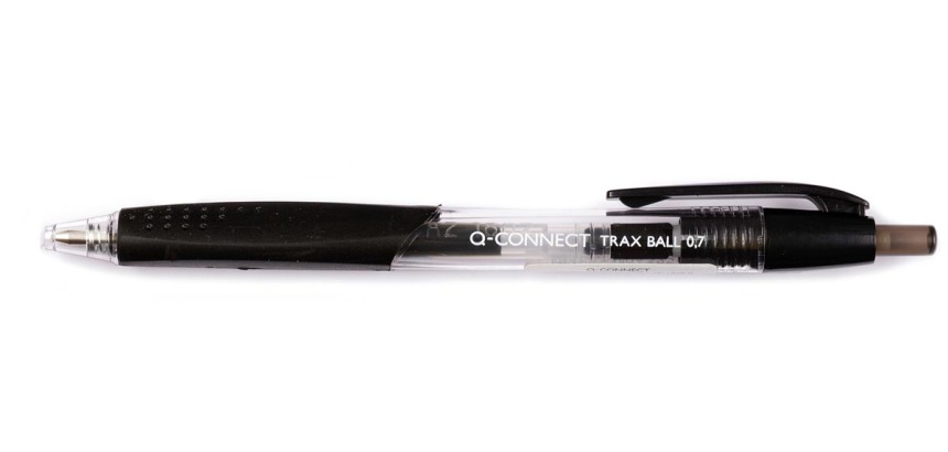 Q-CONNECT pen, with grip, medium point, black
