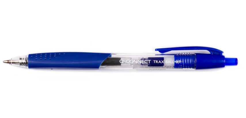 Q-CONNECT pen, with grip, medium point, blue
