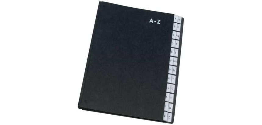 Q-CONNECT sorter, cardboard, A4 size, 24 compartments, black