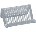 Q-CONNECT Business Card Holder 11 x 7.5 x 5 cm Silver Metal