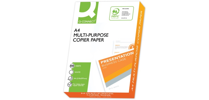 Q-CONNECT Premium papier reprographique, ft A4, 75 g, paquet de 500 feuilles, blanc