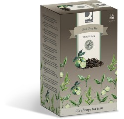 Q-CONNECT thee, earl grey, zakje van 1,5 g, doos van 20 zakjes