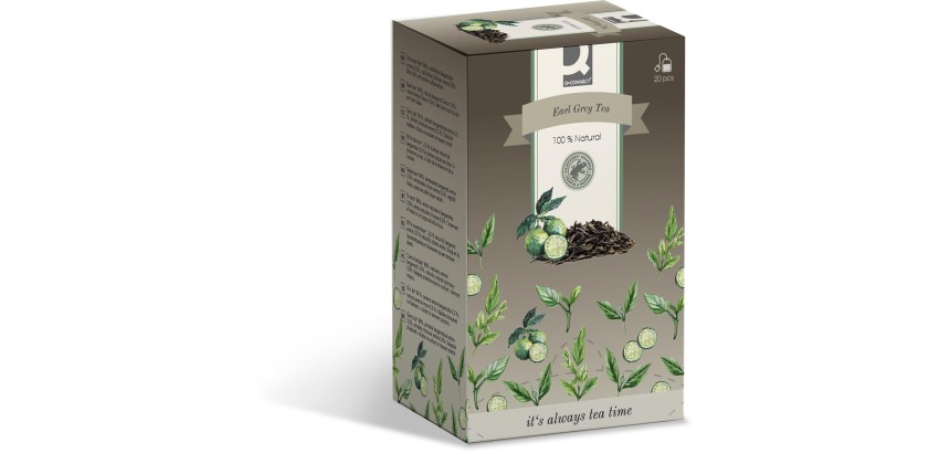 Q-CONNECT tea, earl grey, 1.5 g sachet, box of 20 sachets