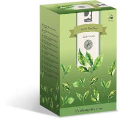 Q-CONNECT thee, Green tea pure, zakje van 1,5 g, doos van 20 zakjes