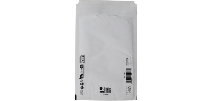 Q-CONNECT enveloppes à bulles d'air, blanc, 4-D, 200 x 275 mm, boîte de 100 pièces