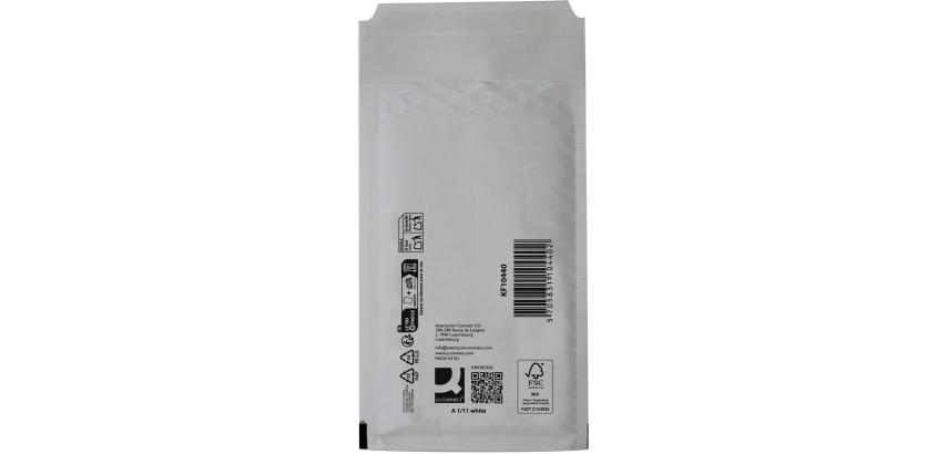 Q-CONNECT Luftpolstertaschen, weiß, 1-A, 120 x 175 mm, Schachtel mit 200 Stück