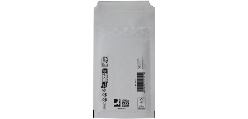 Q-CONNECT Luftpolsterumschläge, weiß, 2-B, 140 x 2250 mm, Schachtel mit 200 Stück
