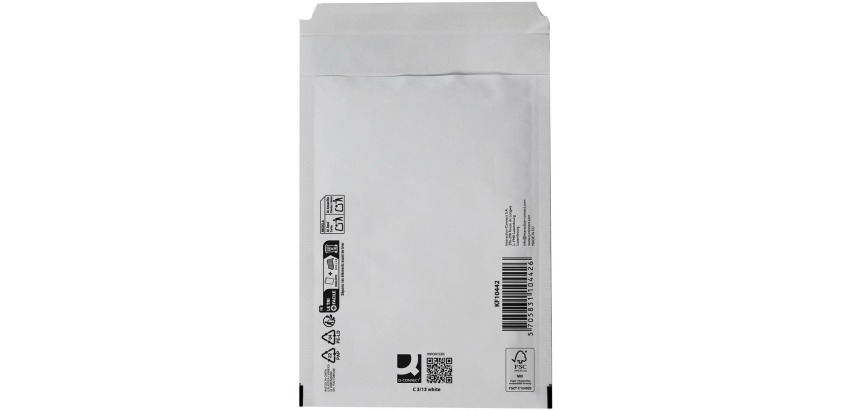 Q-CONNECT enveloppes à bulles d'air, blanc, 3-C, 170 x 225 mm, boîte de 100 pièces