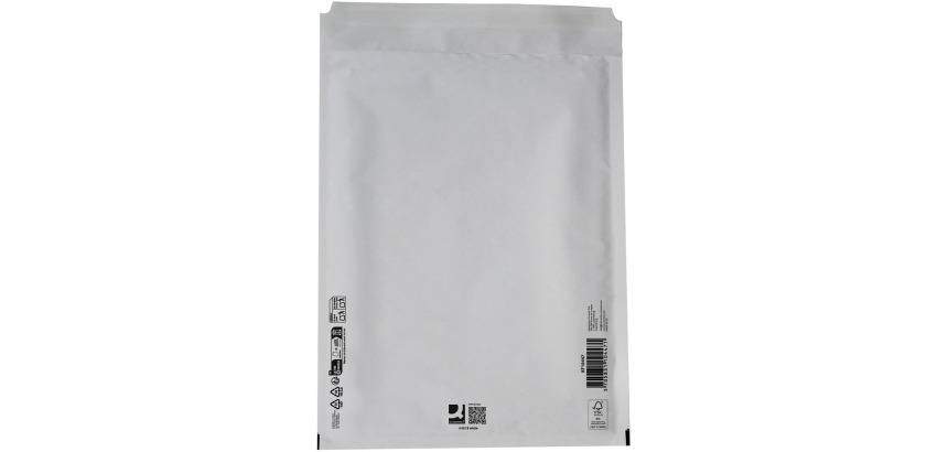 Q-CONNECT enveloppes à bulles d'air, blanc, 8-H, 290 x 370 mm, boîte de 100 pièces