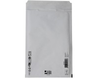 Q-CONNECT bubble mailers, white, 6-F, 240 x 350 mm, box of 100 pieces