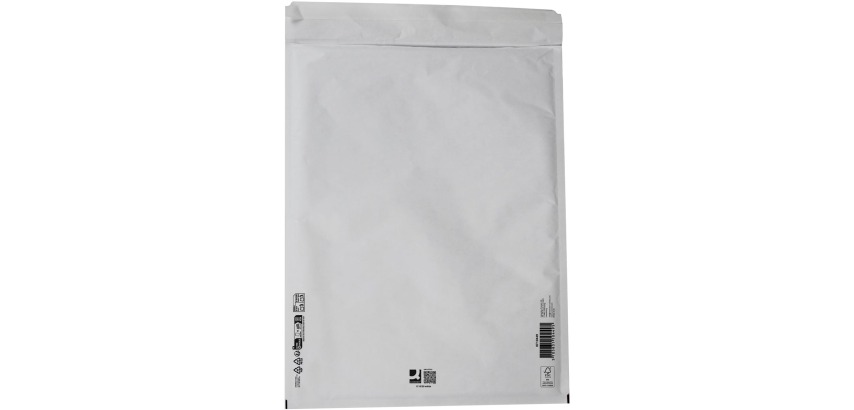 Q-CONNECT bubble envelopes, white, 10-K, 370 x 480 mm, box of 50 pieces