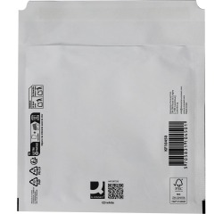 Q-CONNECT enveloppes à bulles d'air, blanc, CD, 200 x 175 mm, boîte de 100 pièces