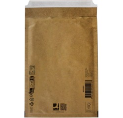Q-CONNECT enveloppes à bulles d'air, brun, 4-D, 200 x 275 mm, boîte de 100 pièces
