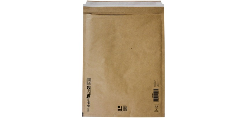 Q-CONNECT Luftpolstertaschen, braun, 8-H, 290 x 370 mm, Schachtel mit 100 Stück