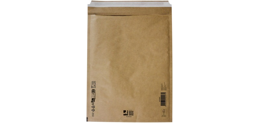 Q-CONNECT enveloppes à bulles d'air, brun, 8-H, 290 x 370 mm, boîte de 100 pièces