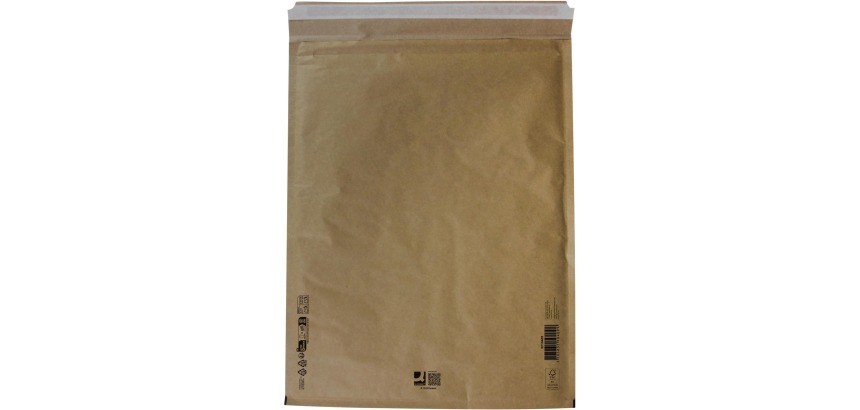 Q-CONNECT enveloppes à bulles d'air, brun, 10-K, 370 x 480 mm, boîte de 50 pièces