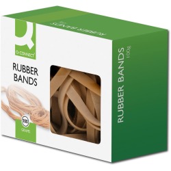 Q-CONNECT élastiques, largeur 9 mm, longueur 140 mm, no 78, boîte de 100 g