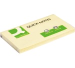 Q-CONNECT Quick Notes, ft 76 x 127 mm, 100 feuilles, jaune