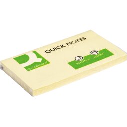 EN_Bloc de notas adhesivas quita y pon q-connect 76x127 mm con 100 hojas