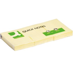Bloc de notas adhesivas q-connect 38x51 mm - Bloc de 100 hojas