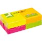 Q-CONNECT Quick Notes, ft 76 x 76 mm, 80 vel, pak van 12 blokken in 4 neonkleuren