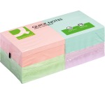 Q-CONNECT Quick Notes, ft 76 x 76 mm, 100 feuilles, paquet de 12 blocs en couleurs pastels assorties