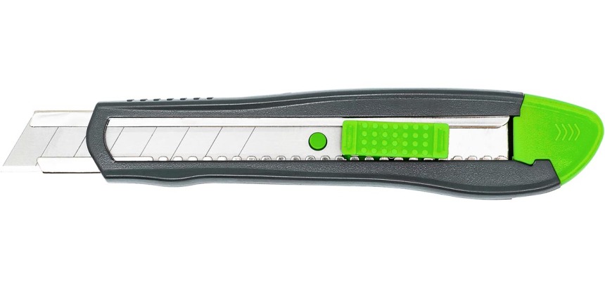 Q-CONNECT Heavy Duty cutter, zwart/groen