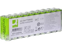 Q-CONNECT batterij, alkaline, AA, pak van 20 stuks