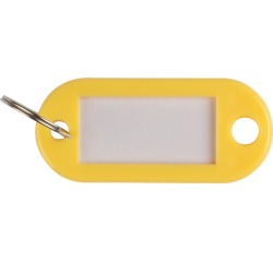 Q-CONNECT porte-clés, paquet de 10 pièces, jaune