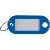 Q-CONNECT sleutelhanger, pak van 10 stuks, donkerblauw