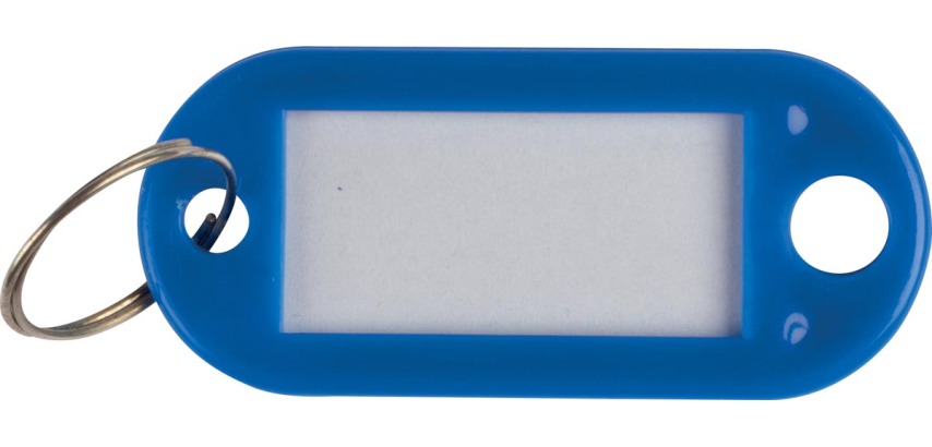 Q-CONNECT sleutelhanger, pak van 10 stuks, donkerblauw