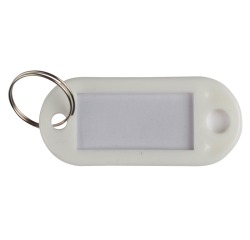 Q-CONNECT porte-clés, paquet de 10 pièces, blanc