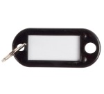 Q-CONNECT porte-clés, paquet de 10 pièces, noir