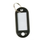 Q-CONNECT porte-clés, paquet de 10 pièces, noir