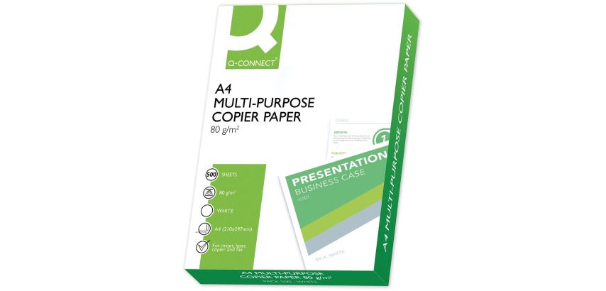Q-CONNECT reprographic paper, A4 size, 80 gsm, Pallet (200 reams/pallet)
