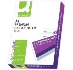 Q-CONNECT Premium kopieerpapier A4 80 g - wegwerppallet van 200 pakken met 500 vellen