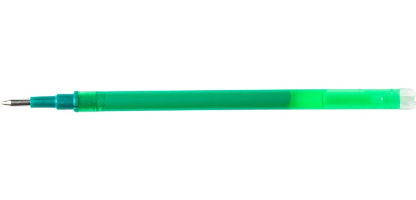 Q-CONNECT gel ink roller refill, erasable, set of 3 pieces, green