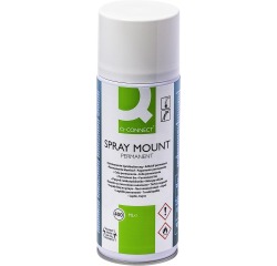 Q-CONNECT Quick Mount spray, permanent, aérosol de 400 ml
