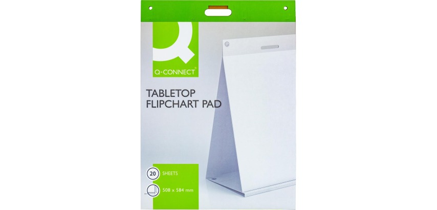 Q-CONNECT conference table pad, adhesive, size 508 x 584 mm, 20 sheets