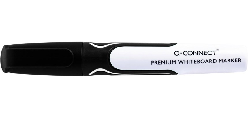 Q-CONNECT Premium whiteboard marker, 3 mm, round tip, black