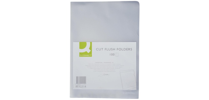 Q-CONNECT folder, grained corner, 90 microns, pack of 100 pieces
